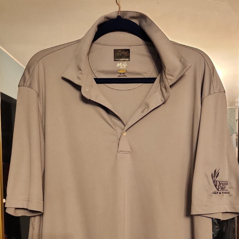 Greg Norman Collection Gray Polo Shirt Soft and Stylish